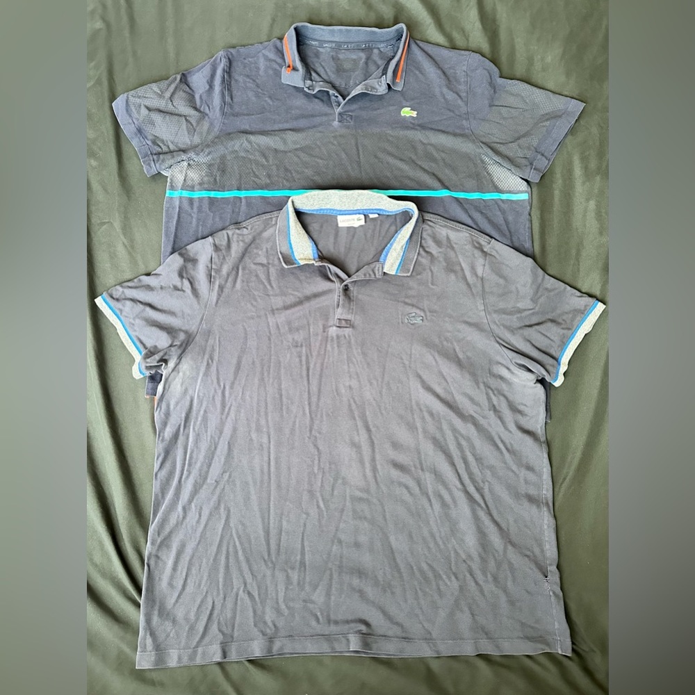 2 LACOSTE polo shirts